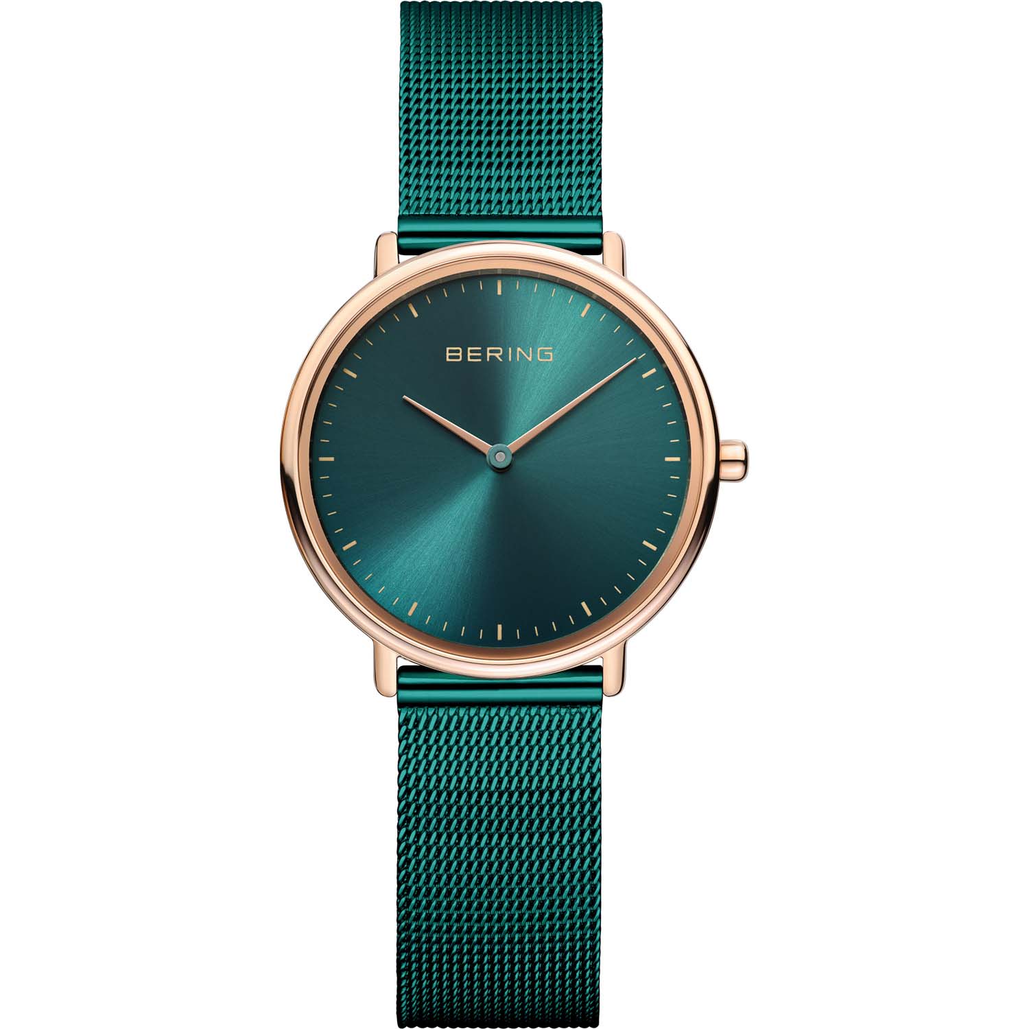 15729-868 Bering Damenuhr Ultra Slim Quartz Edelstahl mit Milanaiseband