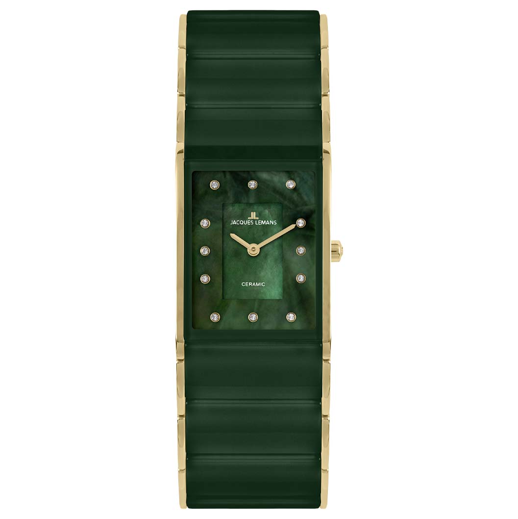 1-1940M-1 Jacques Lemans Damenuhr Dublin Quartz Edelstahl mit Keramik
