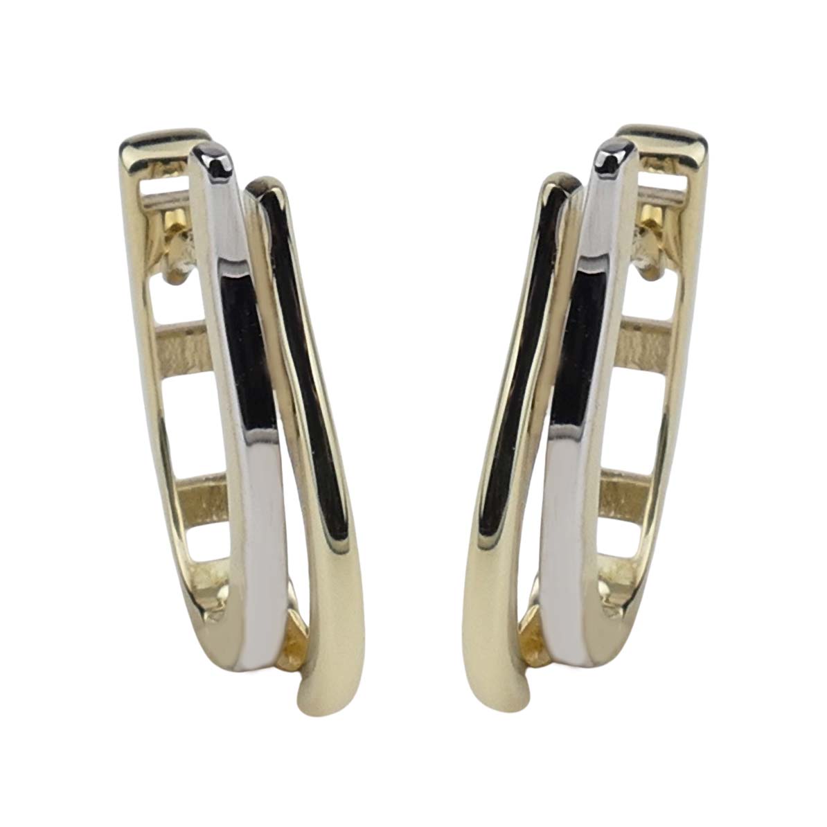 Creolen Gelbgold und Weißgold 333/000 Creolen Gelbgold und Weißgold 333/000
