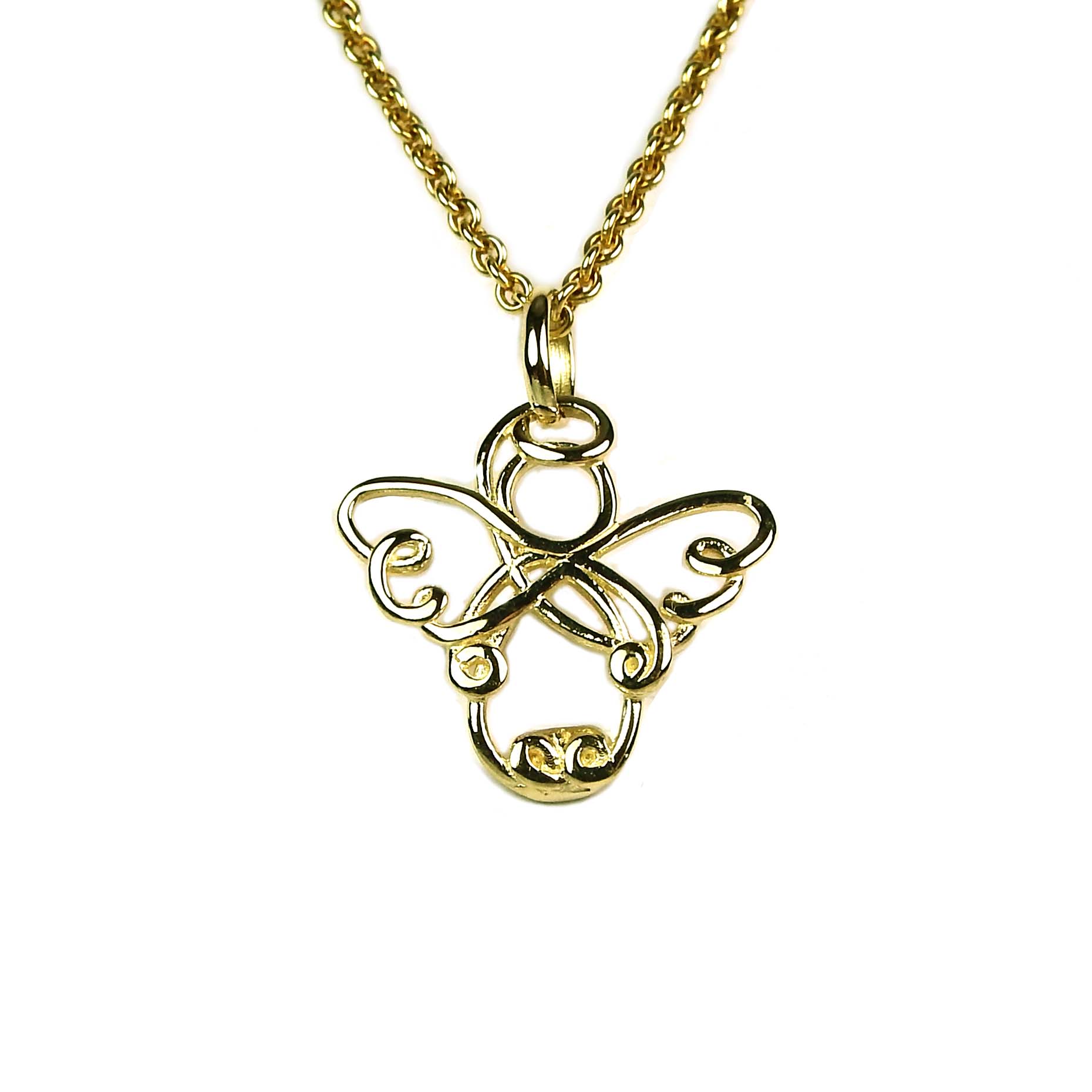 31305 Anhänger Engel Happy Angel Gelbgold 585/000 Engelanhänger