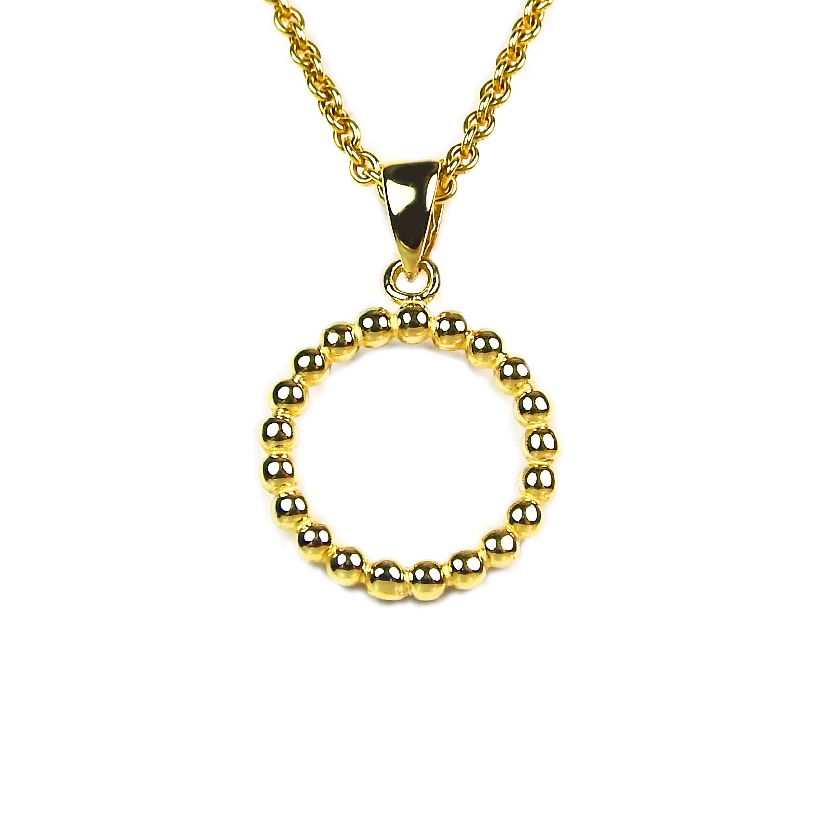 Anhänger Gelbgold 585/000 mit Kügelchen Damenanhänger Gold