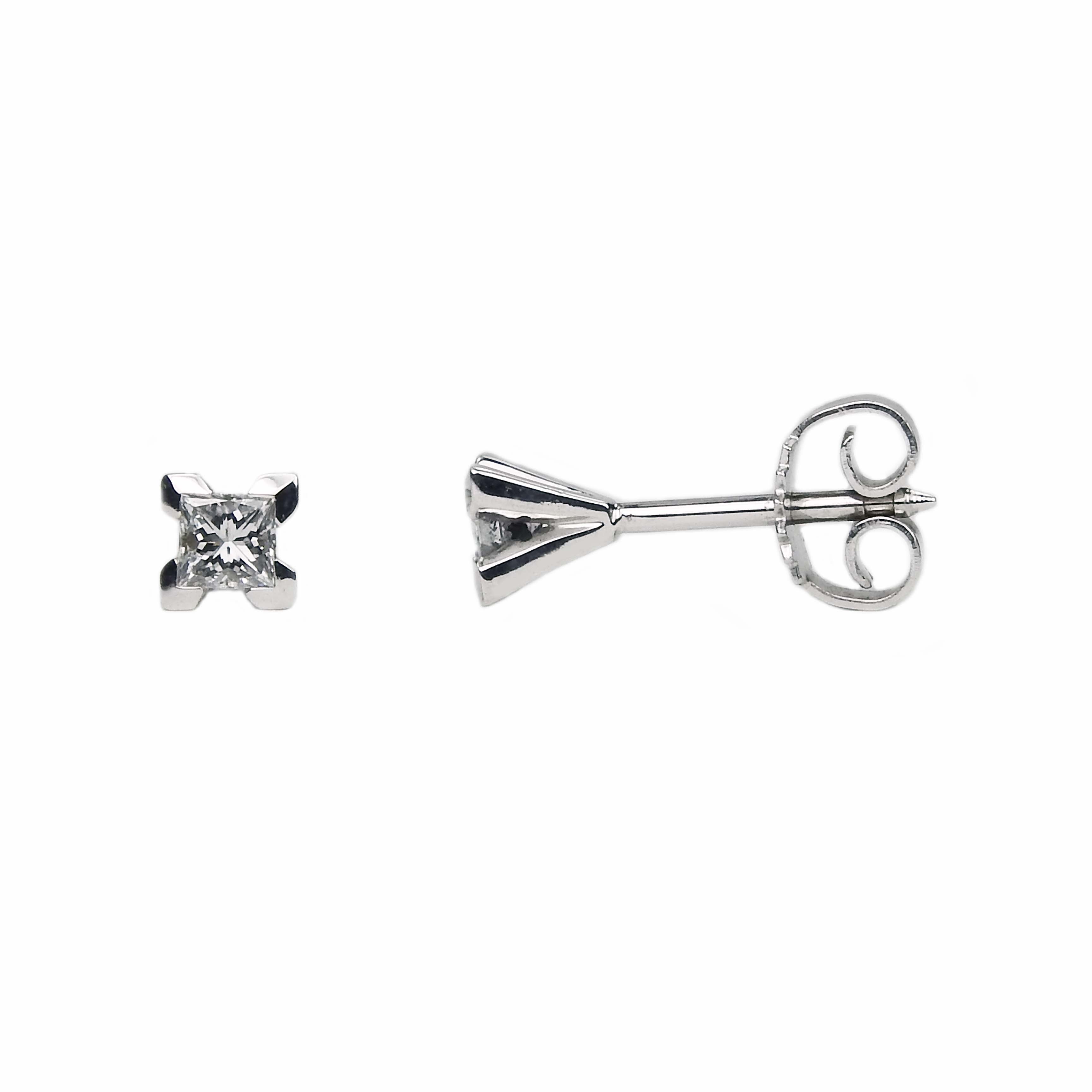 10617 Diamantohrstecker Weißgold 585/000