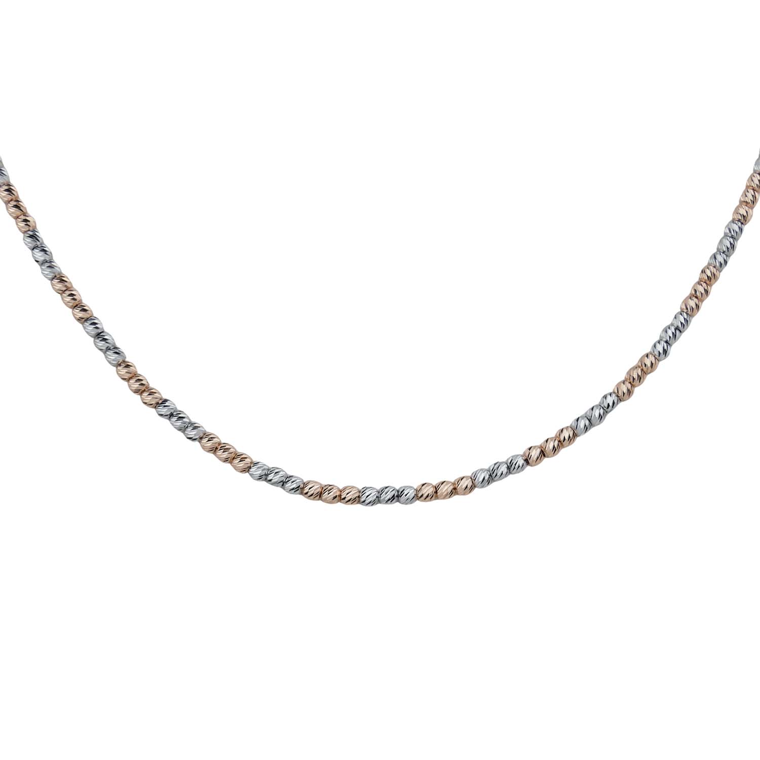 Kügelchen-Kette Gold 585/000 tricolor Kügelchen-Kette Gold 585/000 tricolor