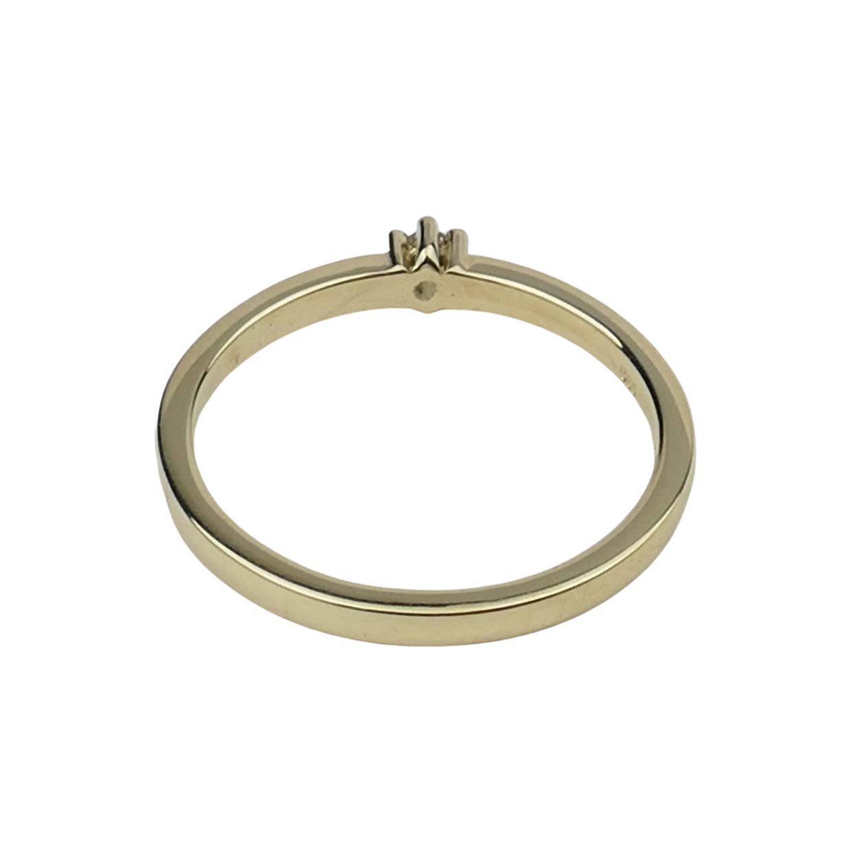 Verlobungsring Gelbgold 585/000 mit Brillant aus unserer Goldschmiede