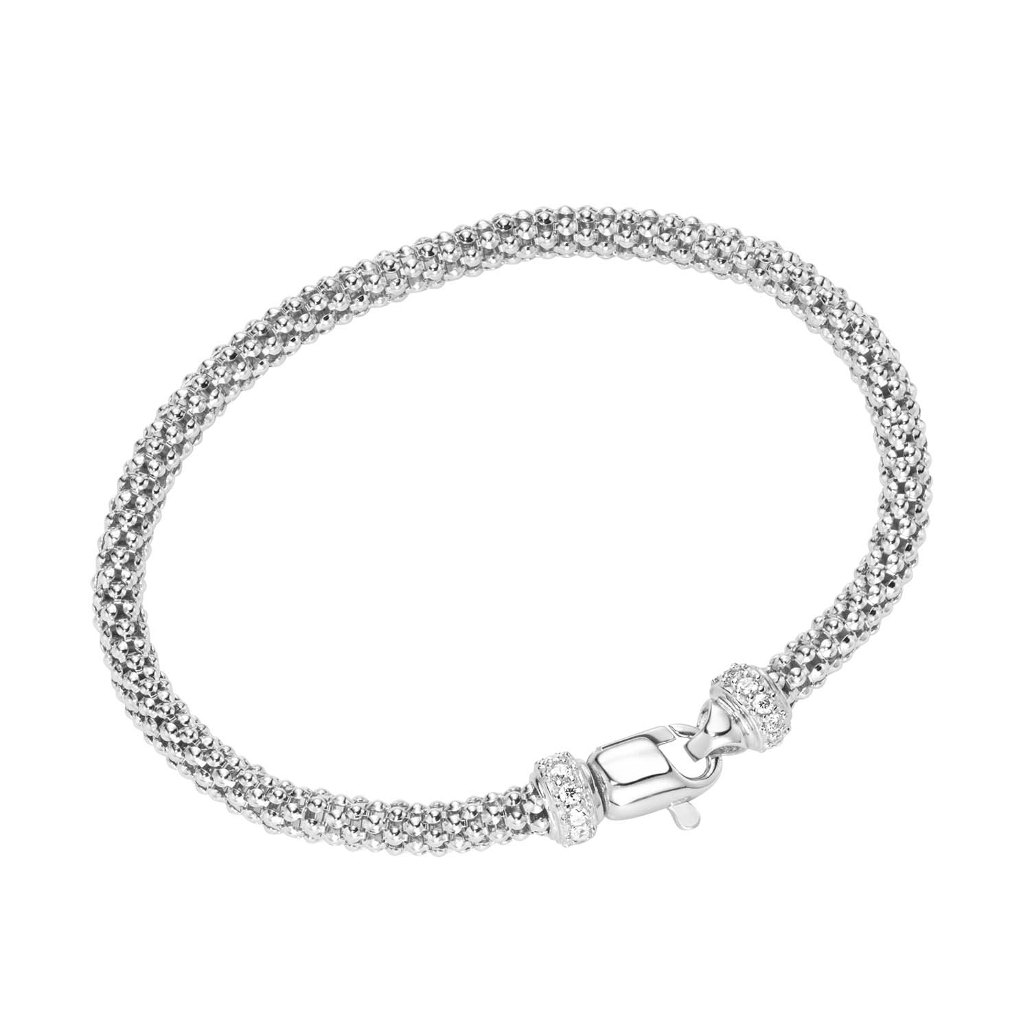 32656 Silver D-Line Armband Himbeermuster Sterlingsilber mit Zirkonia