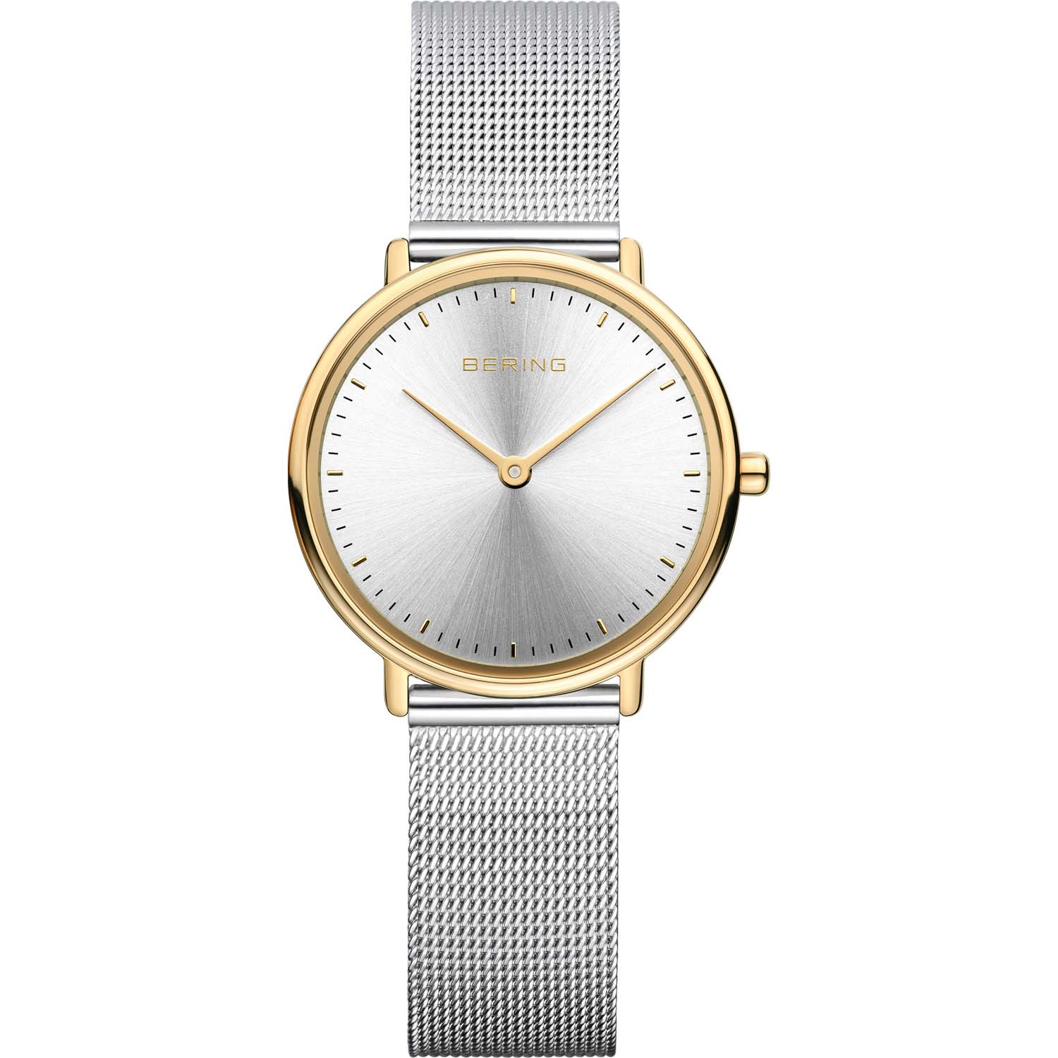 15729-010 Bering Damenuhr Ultra Slim Quartz Edelstahl mit Milanaiseband