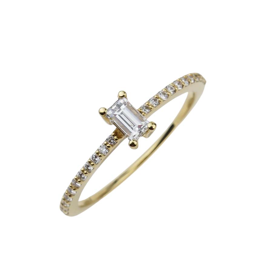 Verlobungsring Gelbgold 750/000 mit Brillanten Verlobungsring Gelbgold 750/000 mit Brillanten