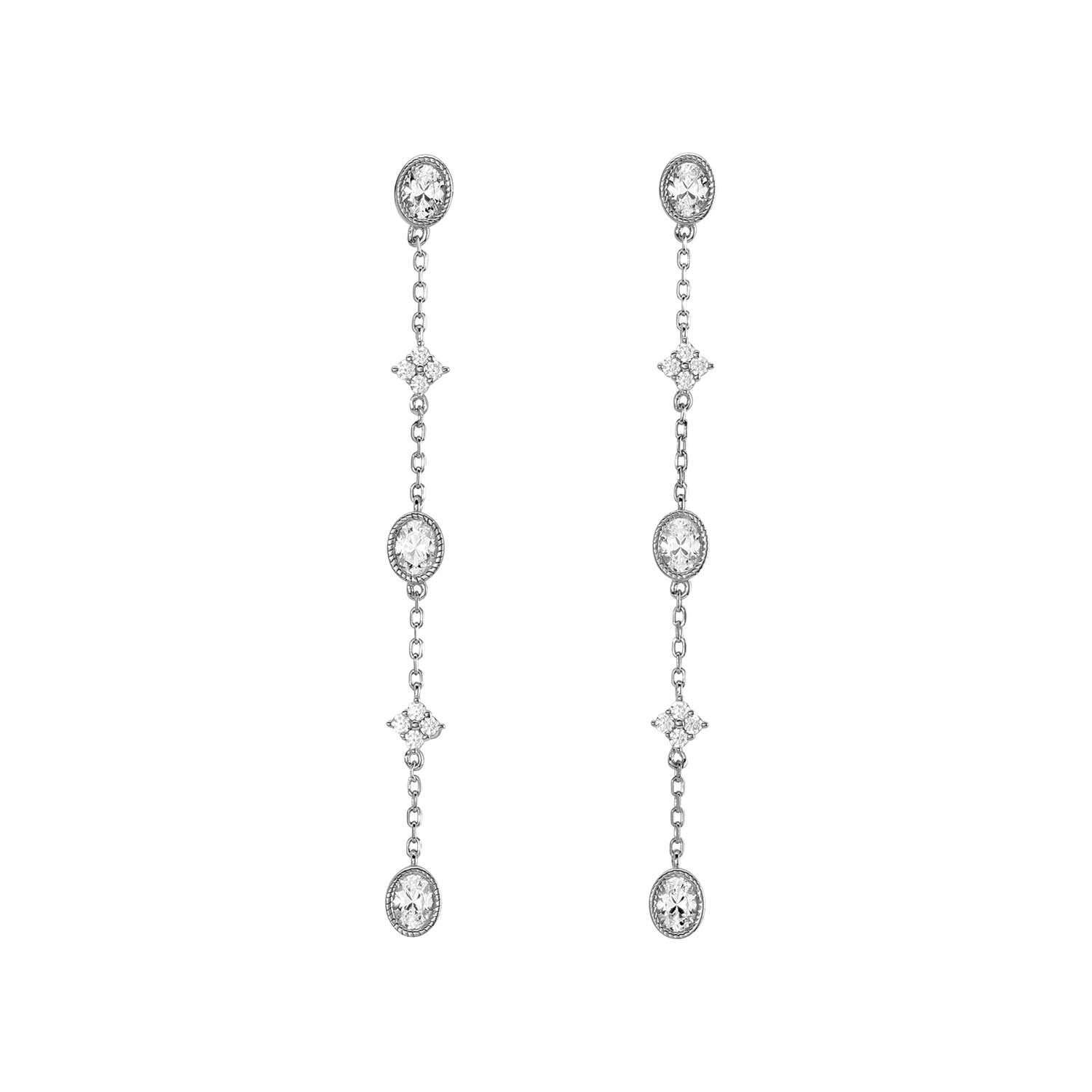 34222 Ratius Ohrhänger Silber mit Zirkonia