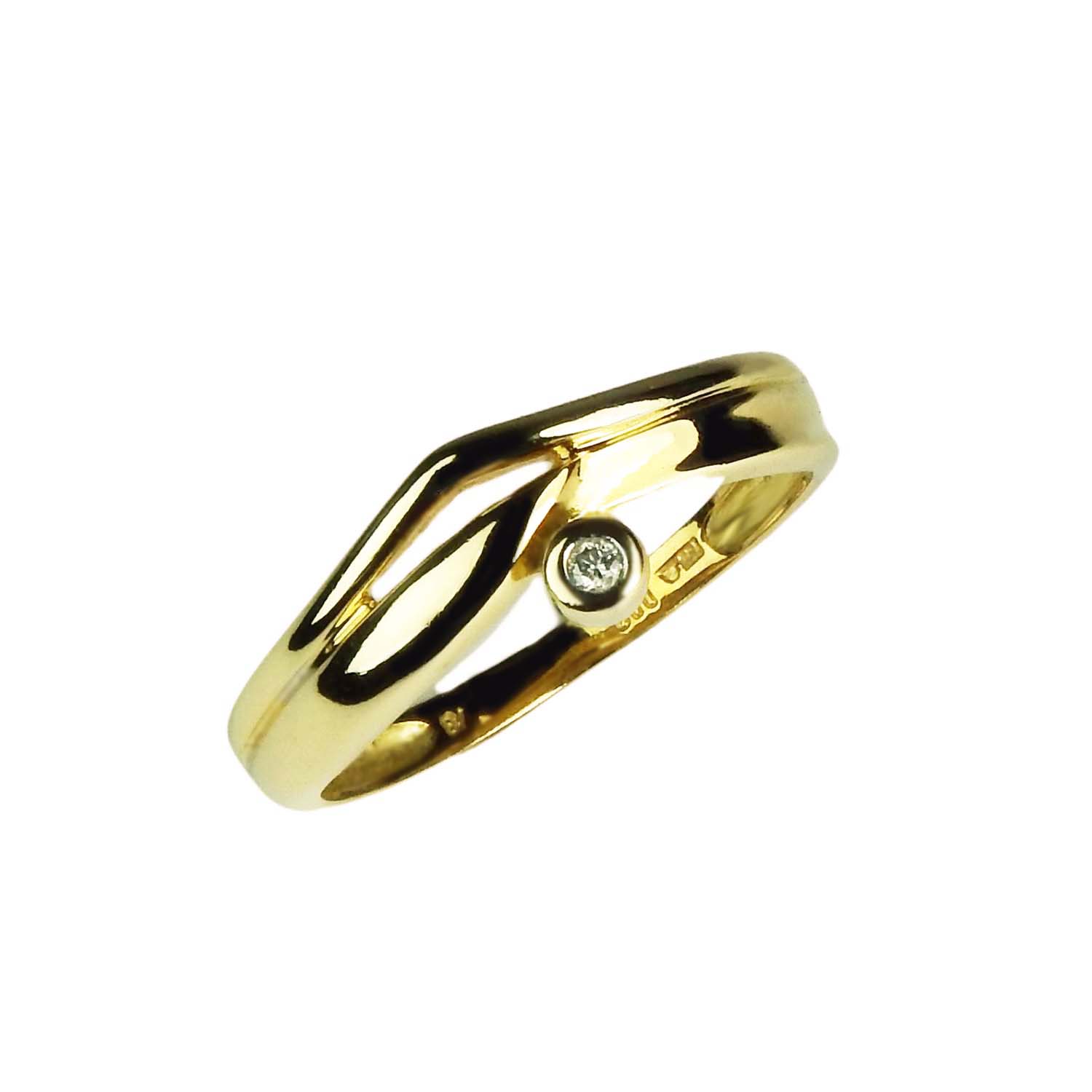 31599-1 Brillantring Gelbgold 750/000