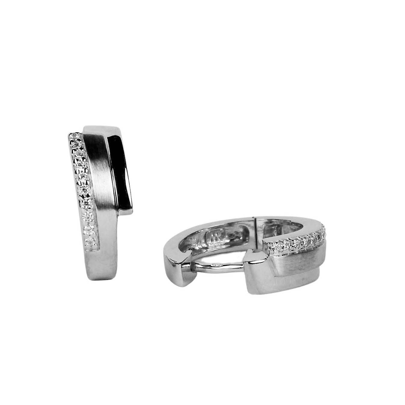 Creolen Sterlingsilber mit Zirkonia