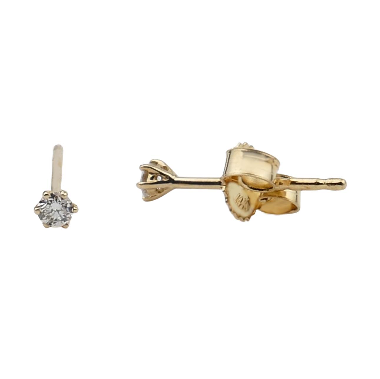 Brillantohrstecker Gelbgold 585/000