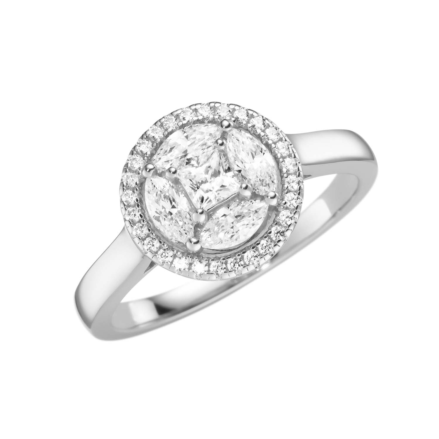 34008 Damenring Silber mit Zirkonia