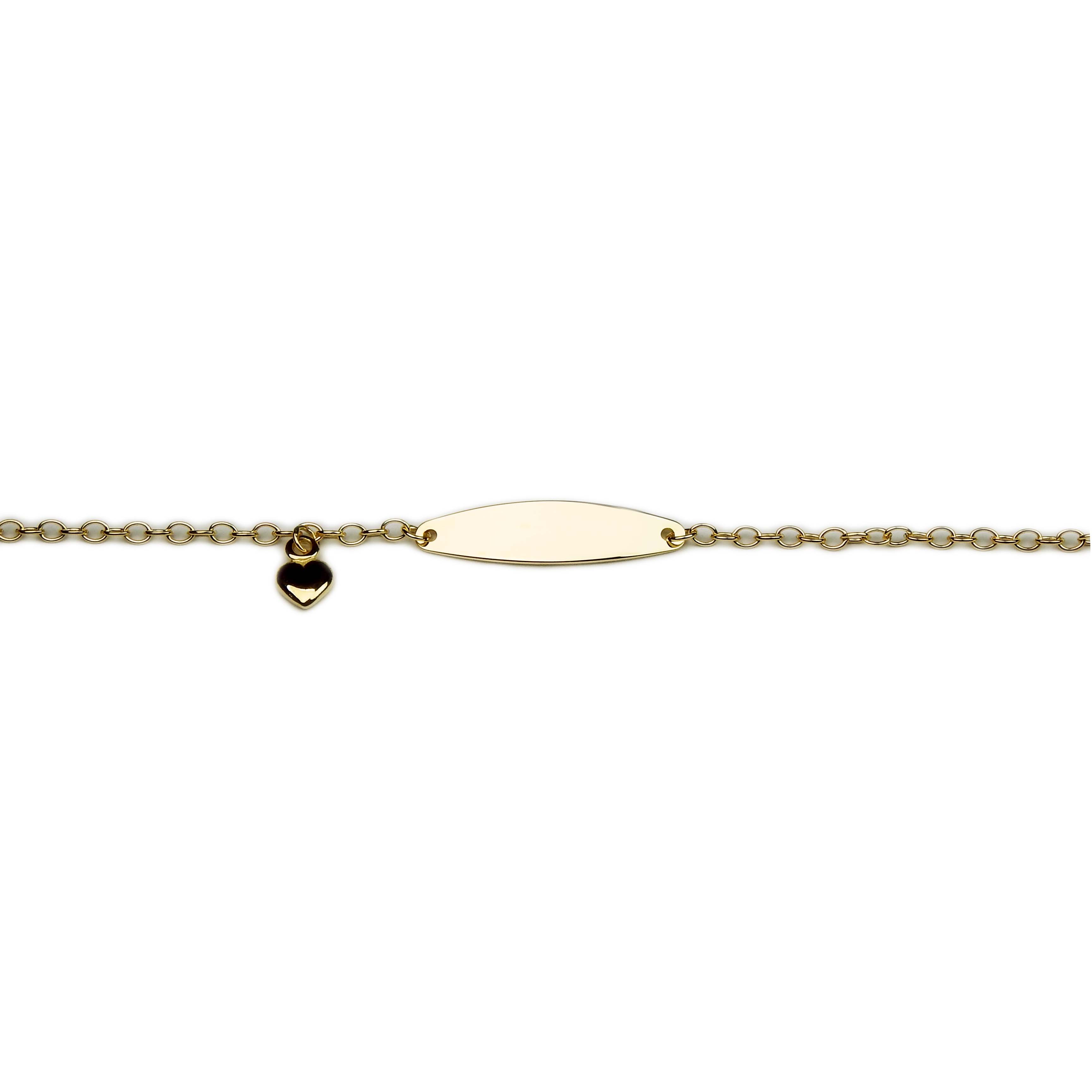 30478 Babyband Gelbgold 585/000 mit Herzanhänger