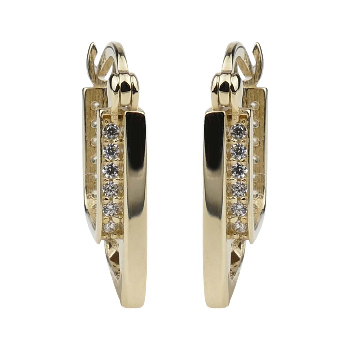 Creolen Gelbgold 585/000 mit Zirkonia Creolen Gelbgold 585/000 mit Zirkonia