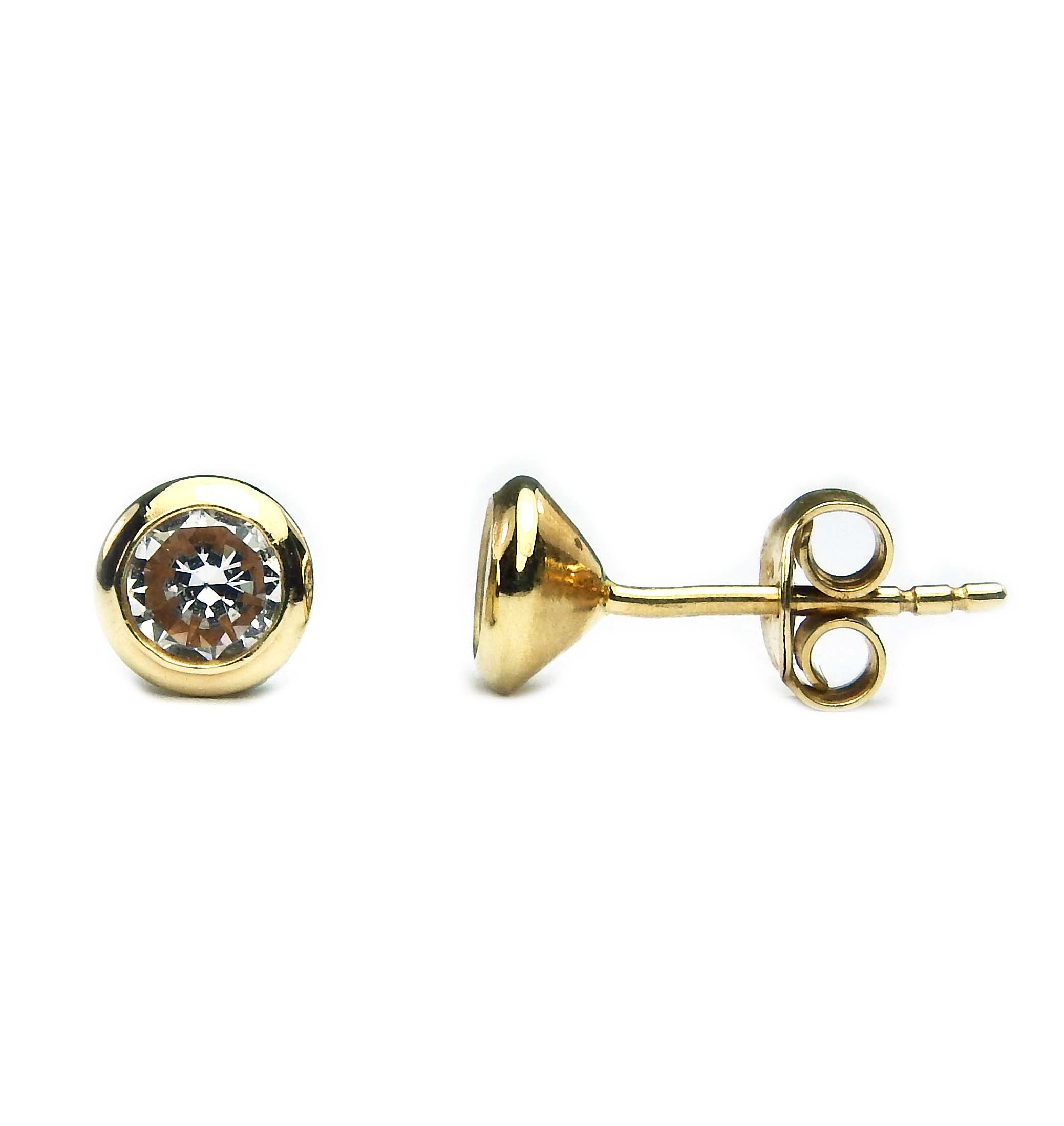 Zirkonia-Ohrstecker Gold 333/000