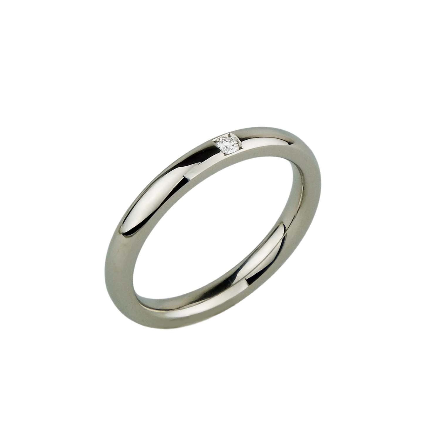 33138-1 Antragsring Platin 600/000 mit Brillant Platinring Verlobungsring