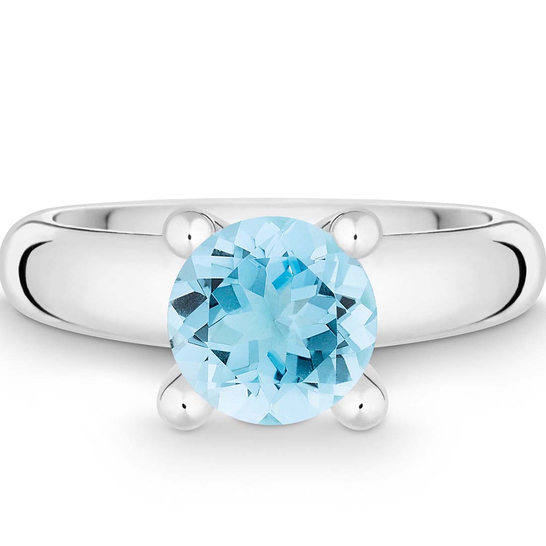 021806558 Quinn Ring Sterlingsilber mit Blautopas