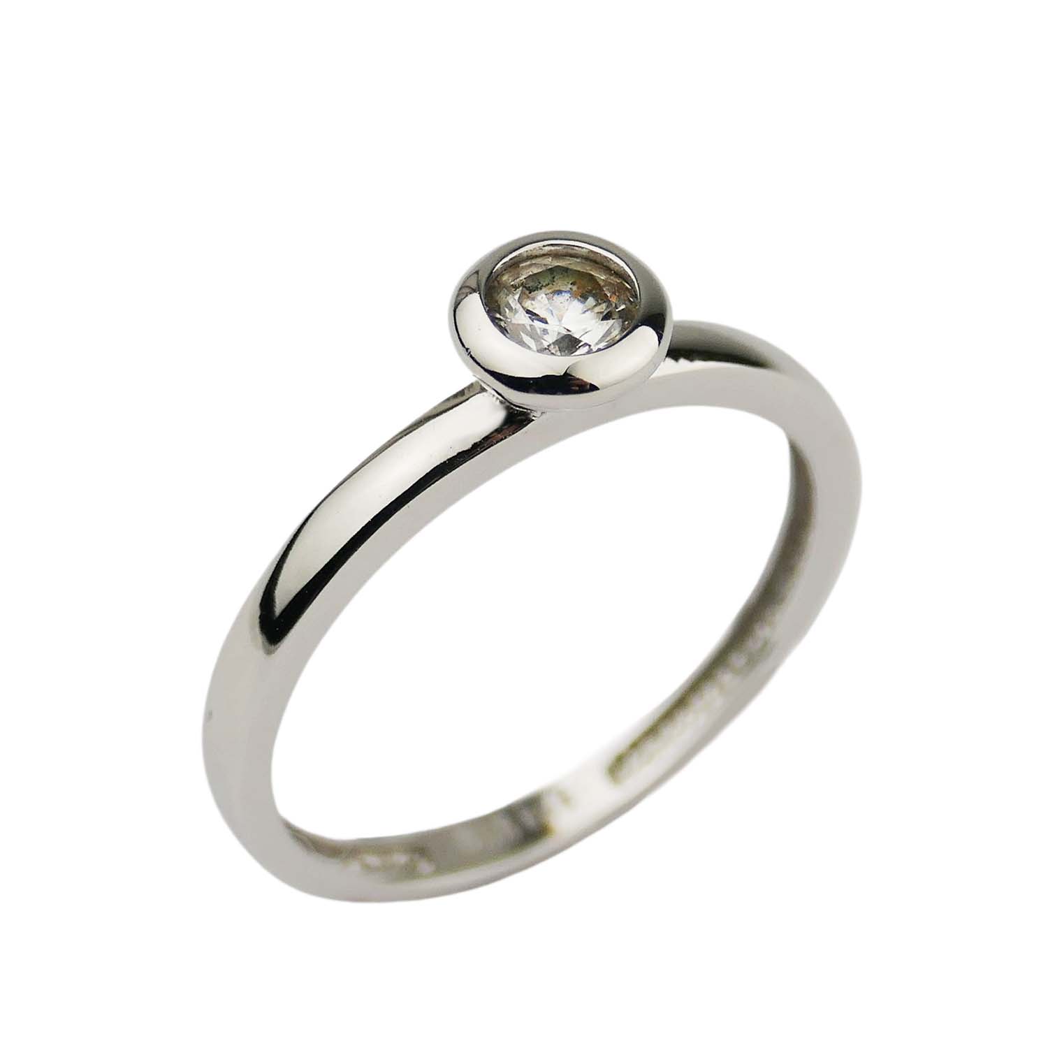 30661-1 Verlobungsring Weißgold 585/000 mit Zirkonia