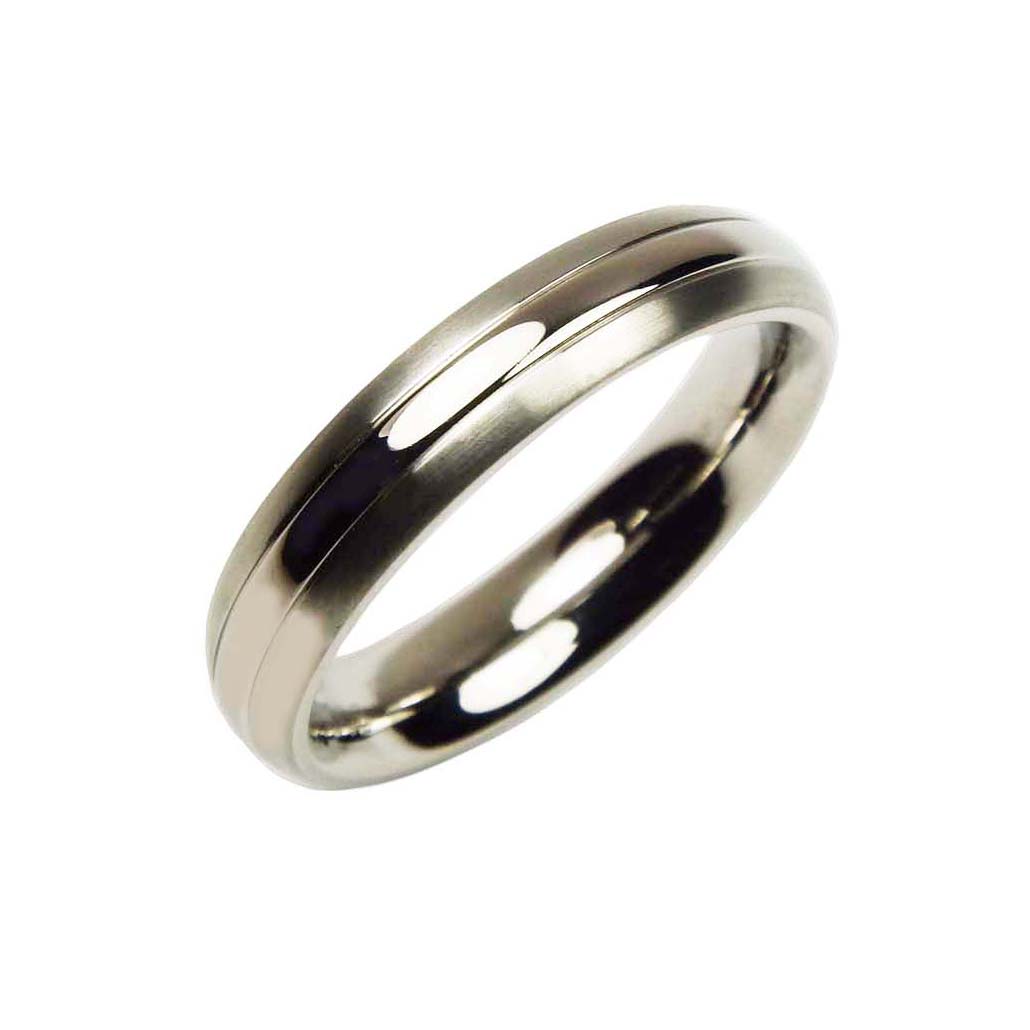 0131-01RzJ8ZH6O8P4no Nickelfreier Boccia Ring Titan Partnerring Trauring
