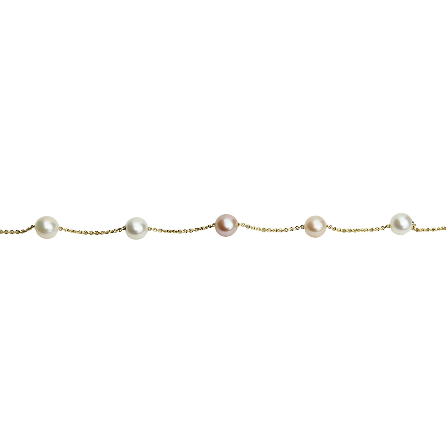202092341-1 Armband Gelbgold 585/000 mit Süßwasserperlen
