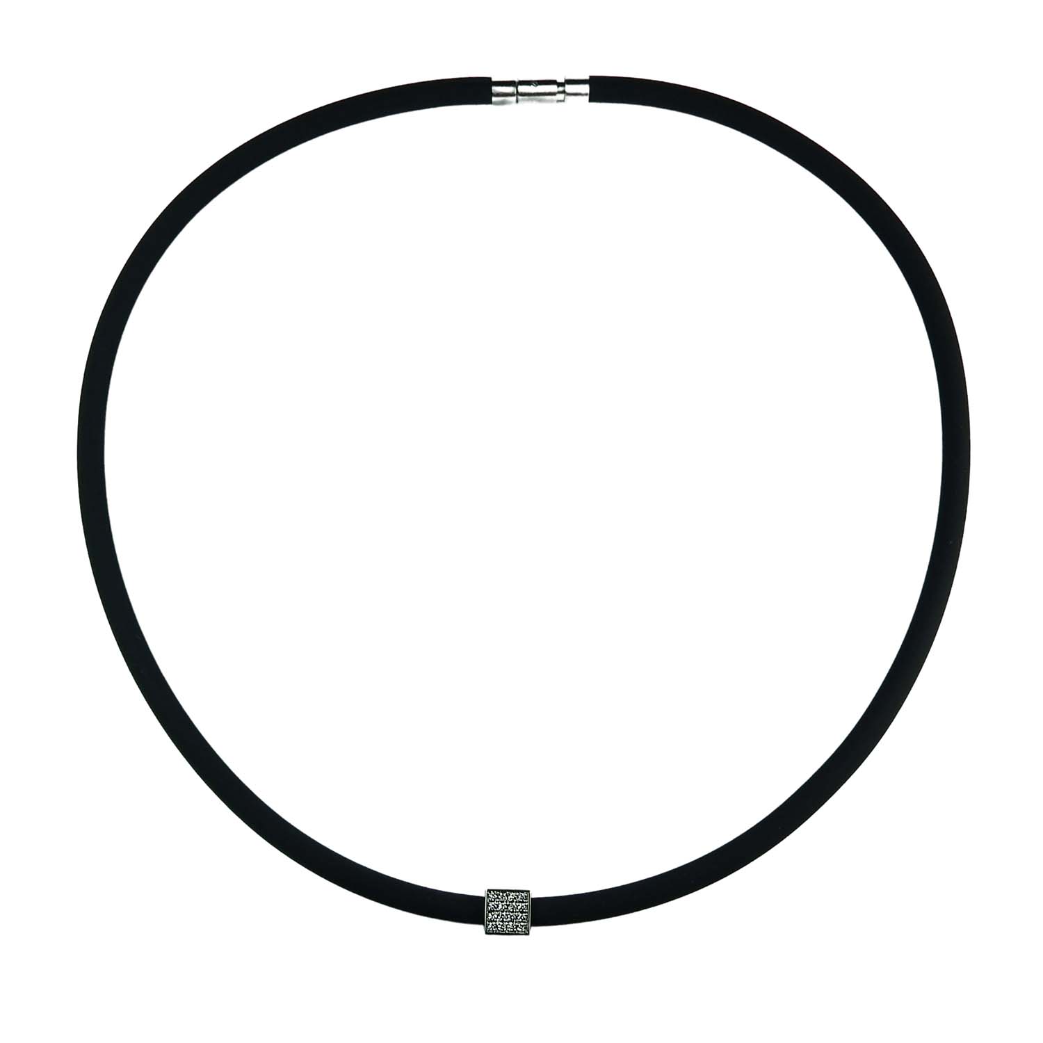 9208180-011-1kTvpii9Yxg3bs Bunz Collier Platin und Kautschuk mit Brillanten