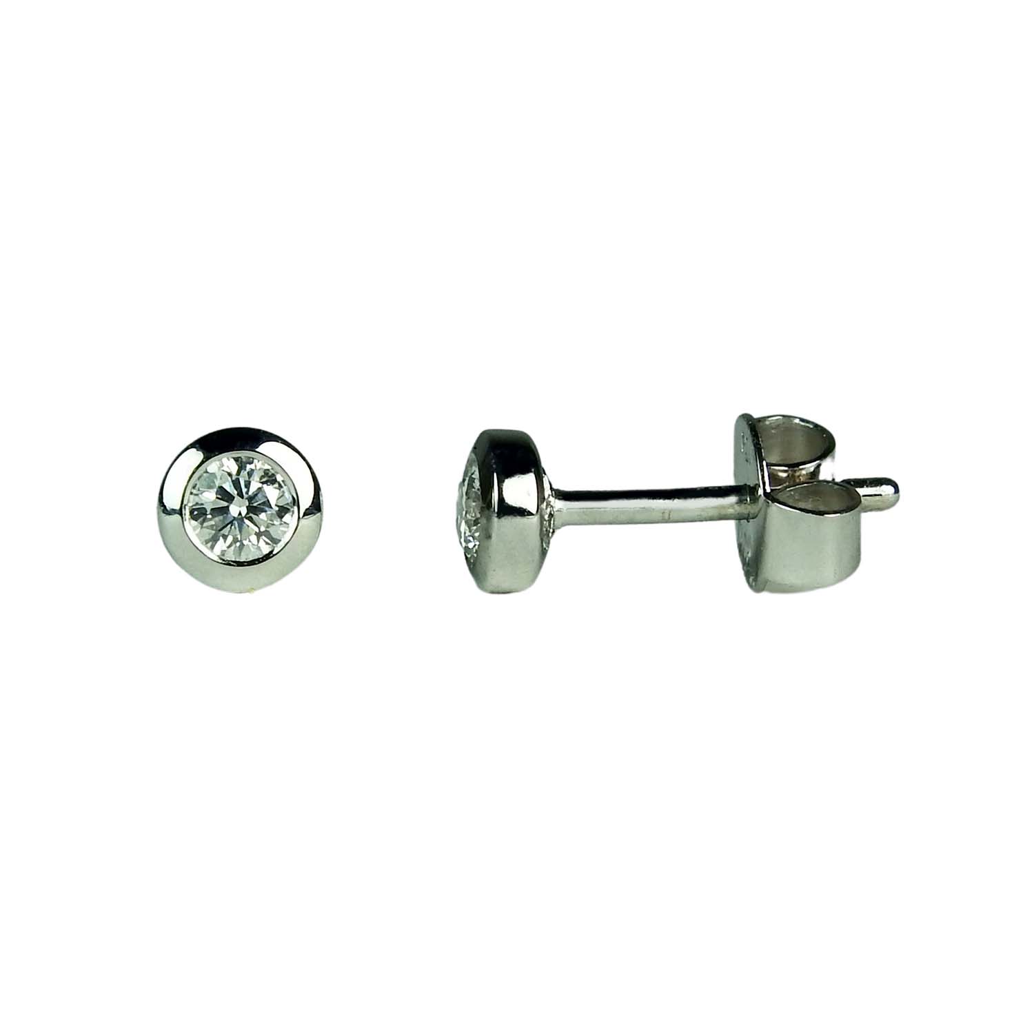 31507-1 Brillantohrstecker Weißgold 585/000