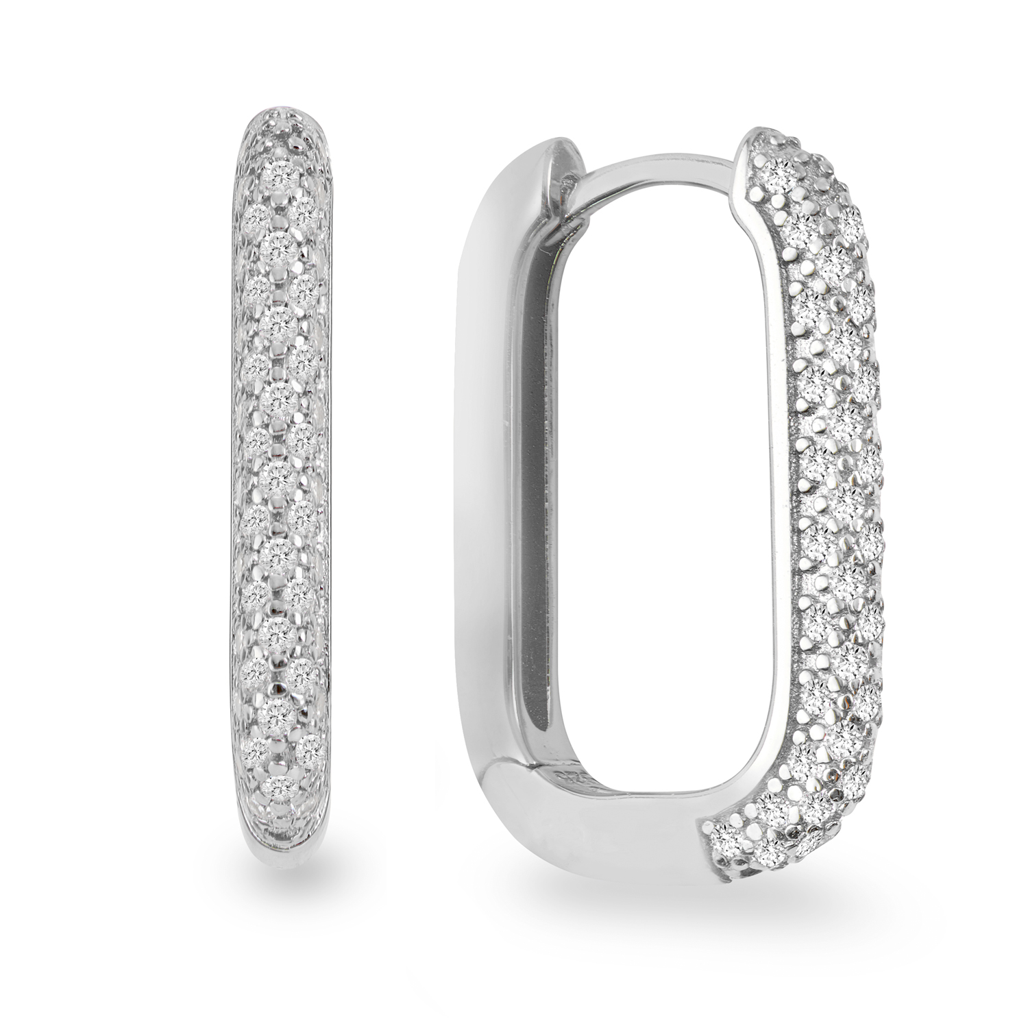 34255 Silbercreolen mit Zirkonia