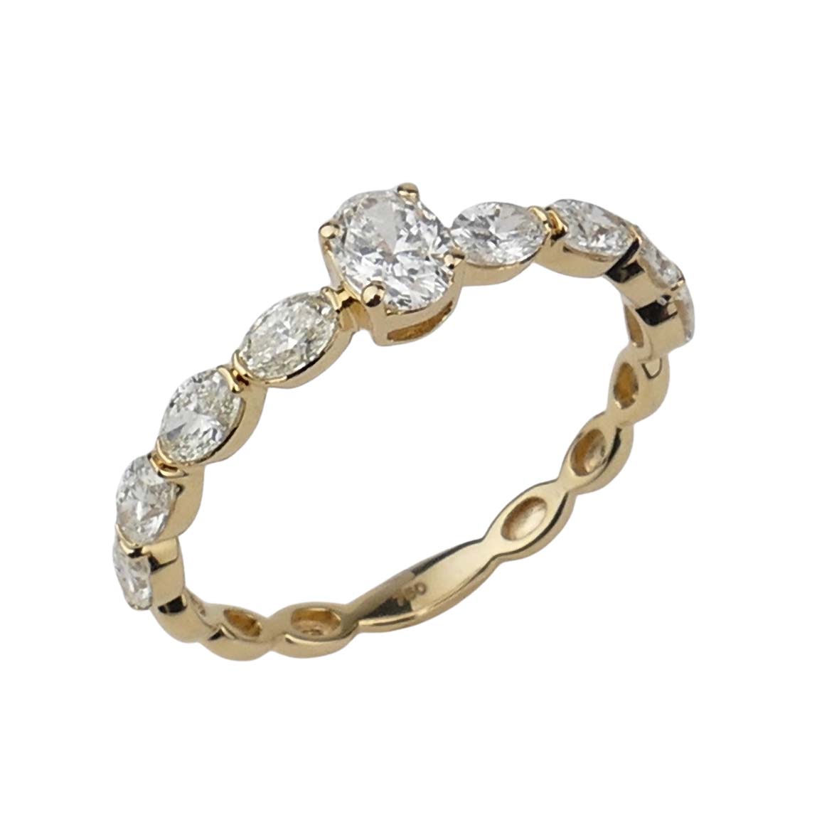 Verlobungsring Gelbgold 750/000 mit Diamanten Verlobungsring Gelbgold 750/000 mit Diamanten