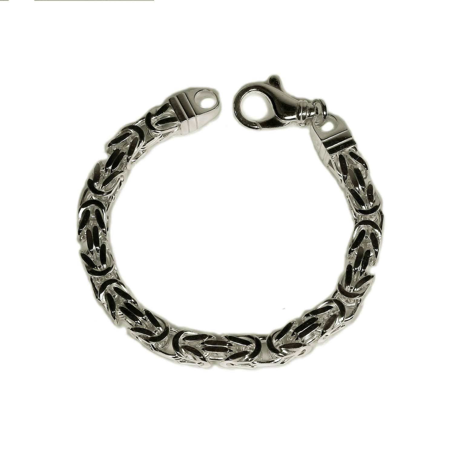 31517-1mLQyongGXs3E1 Breites, massives Königsketten-Armband Sterlingsilber