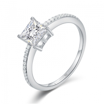32078 Verlobungsring Sterlingsilber mit Zirkonia
