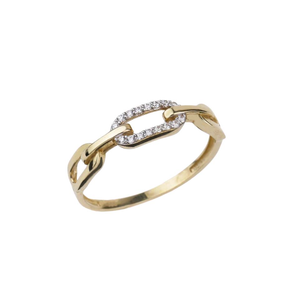 34175 Damenring Gelbgold 333/000 mit Zirkonia