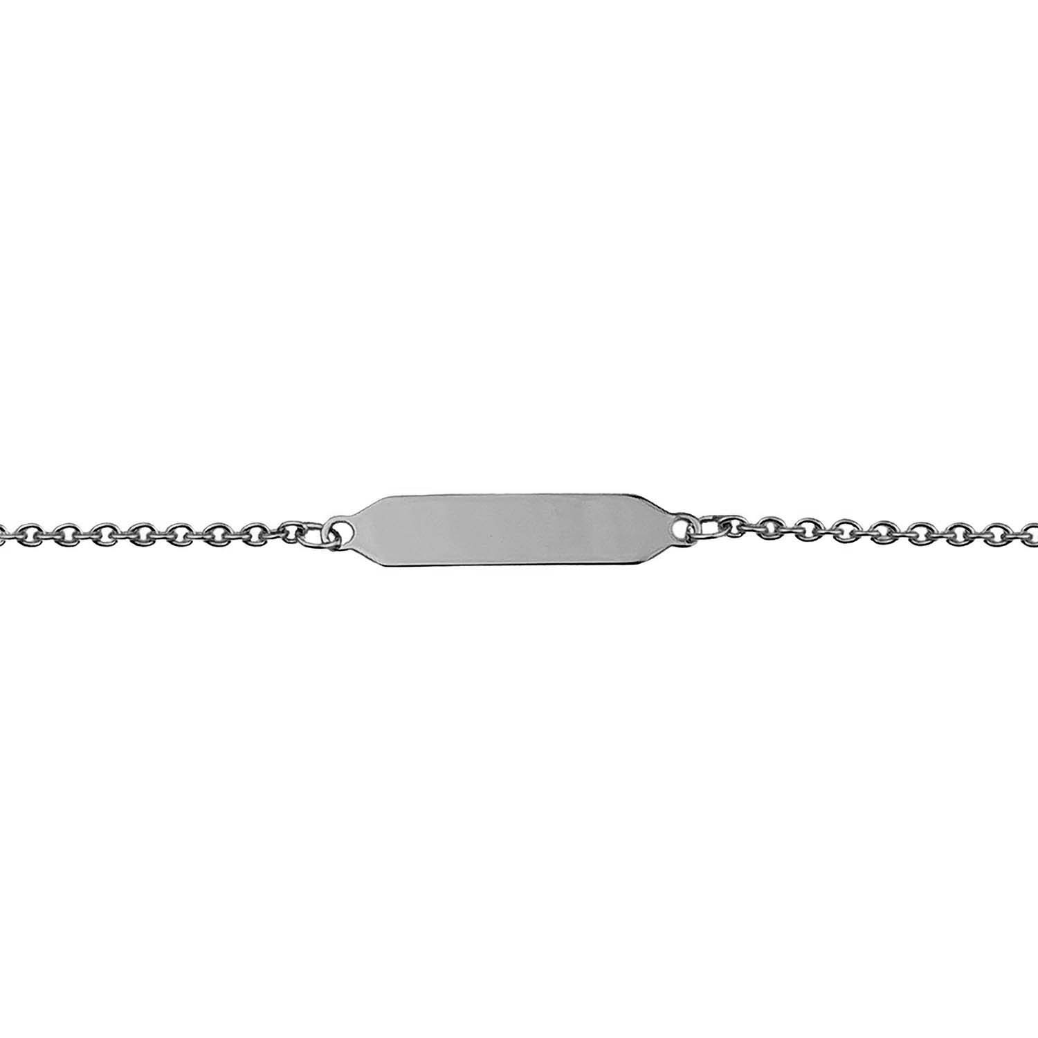 33026 Identitätsband Weißgold 585/000 gravierbares Armband
