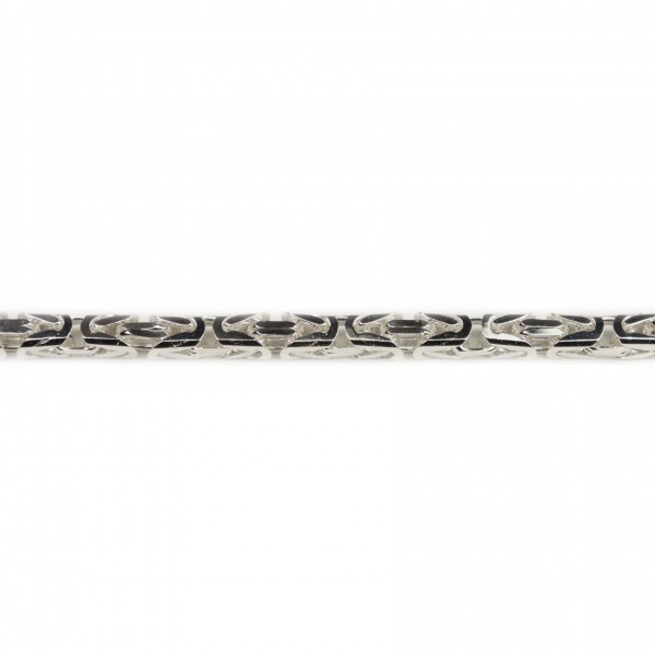 Massives Königsketten-Armband Sterlingsilber 5 mm 23 cm