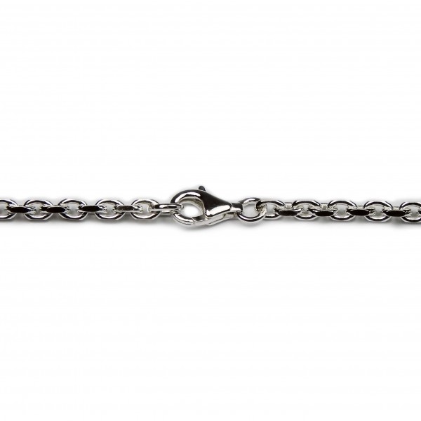 Massive Halskette Anker diamantiert Sterlingsilber 3,1 mm