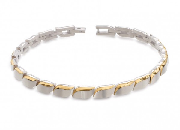 Boccia nickelfreies Armband Titan Titanarmband für Damen bicolor