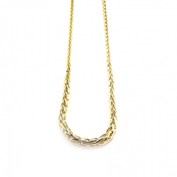 Kette Gold 375/000 Zopfmuster Halskette für Damen Gelbgold