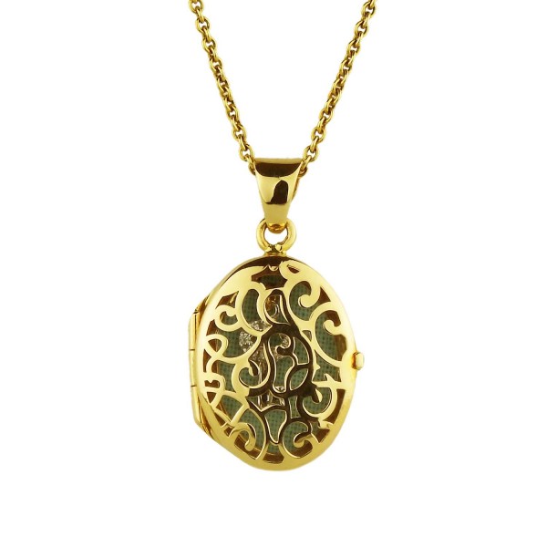Medaillon Gold 585/000 Amulett Gelbgold mit Schlüssel